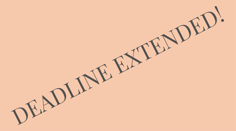 2nd Call for Proposals extended with one month