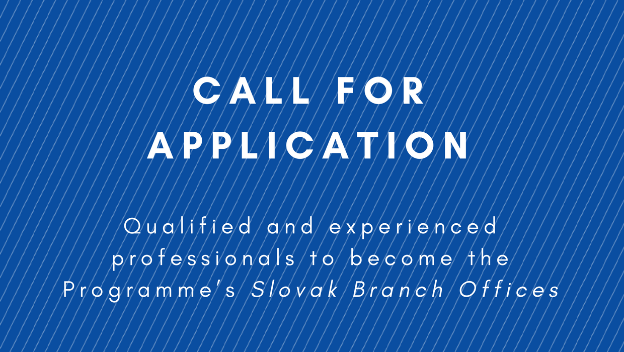 Call for Application for Branch Office Experts in Košice and Prešov
