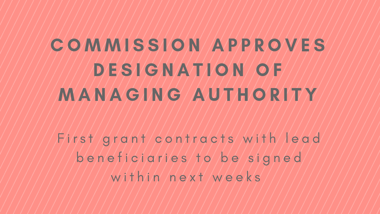 Managing Authority starts signing grant contracts after designation notification from Commission